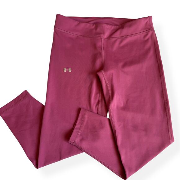 Under Armour Youth Pink Leggings Large - Picture 1 of 8